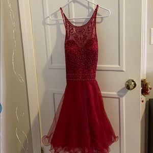 Red homecoming dress